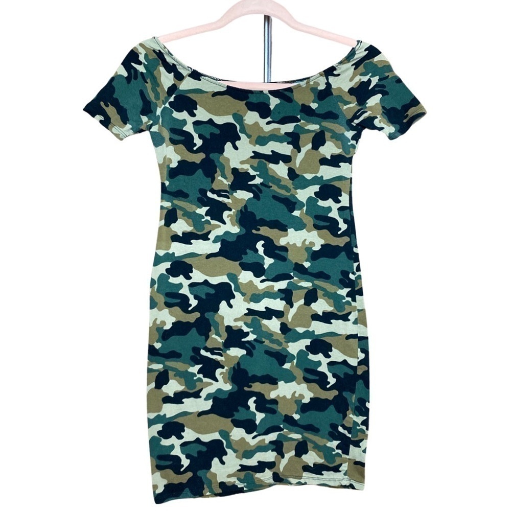HEARTS AND HIPS Camo Bodycon Mini Dress - Picture 4 of 4